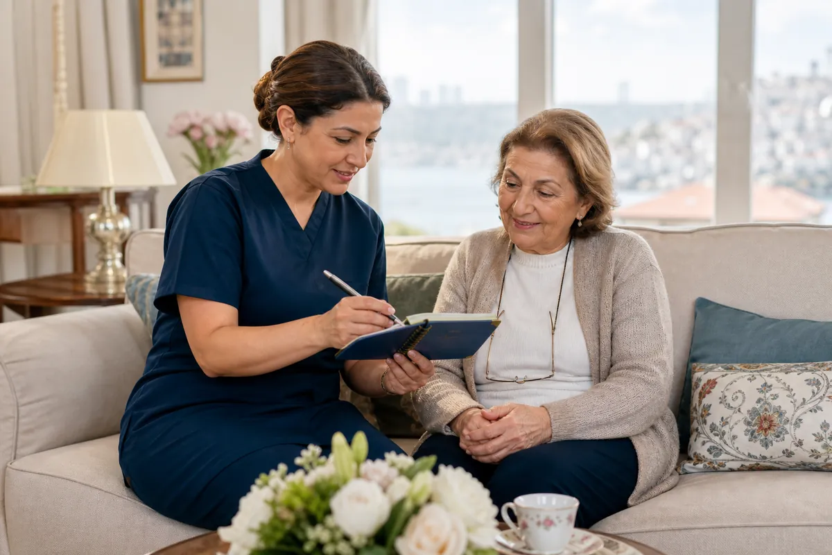 Evde Yatılı Yaşlı Bakıcısı